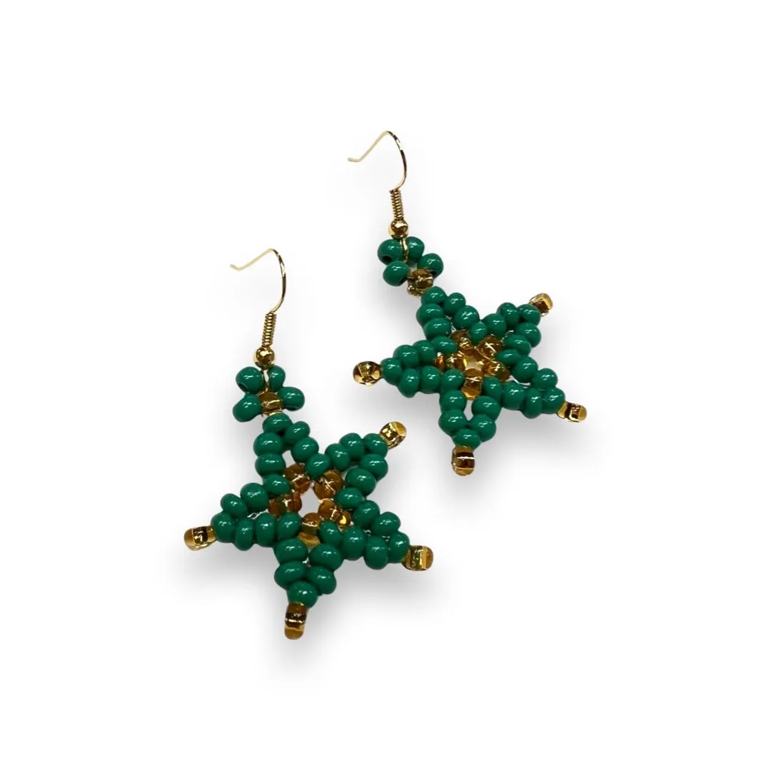 BJ Beaded Star Earrings