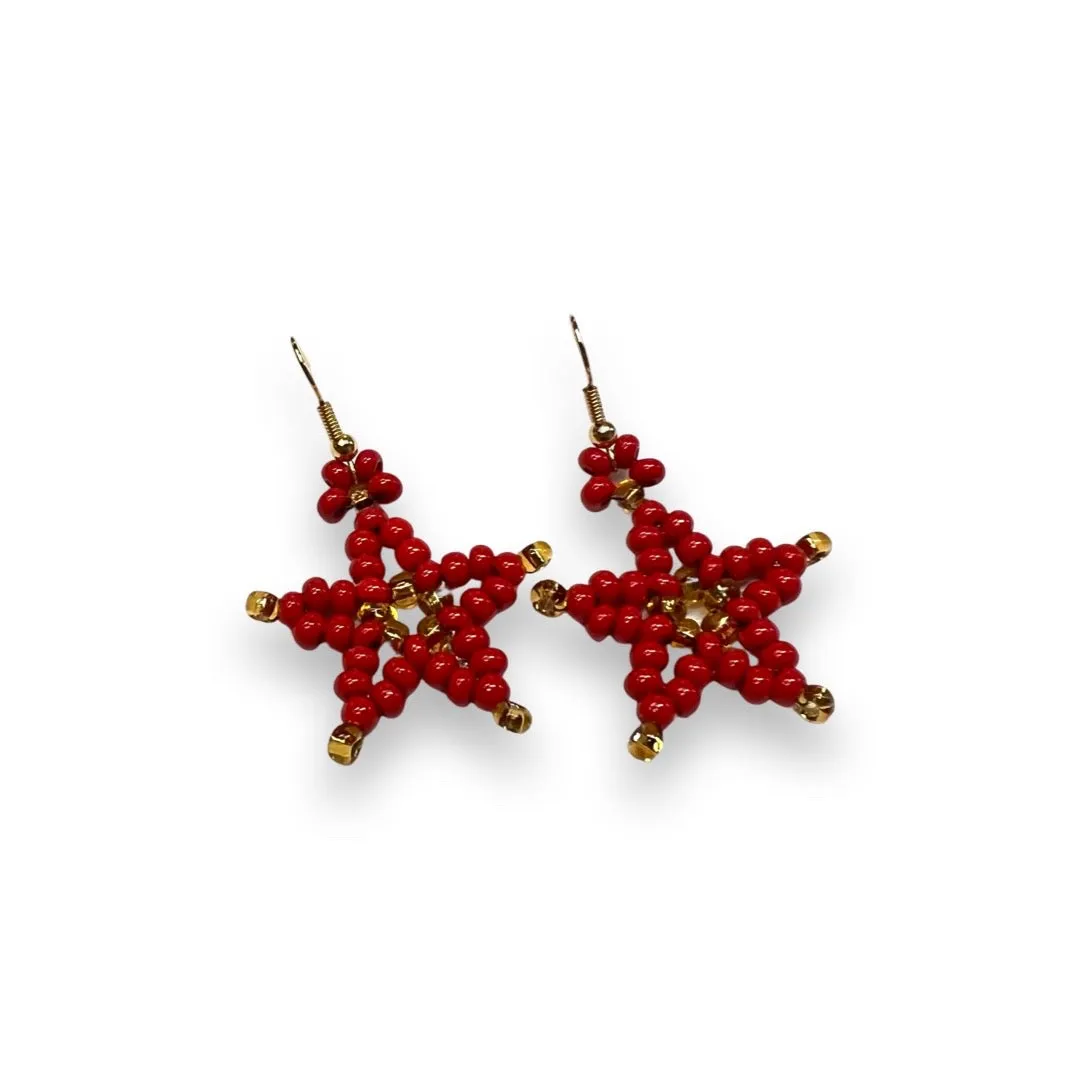 BJ Beaded Star Earrings