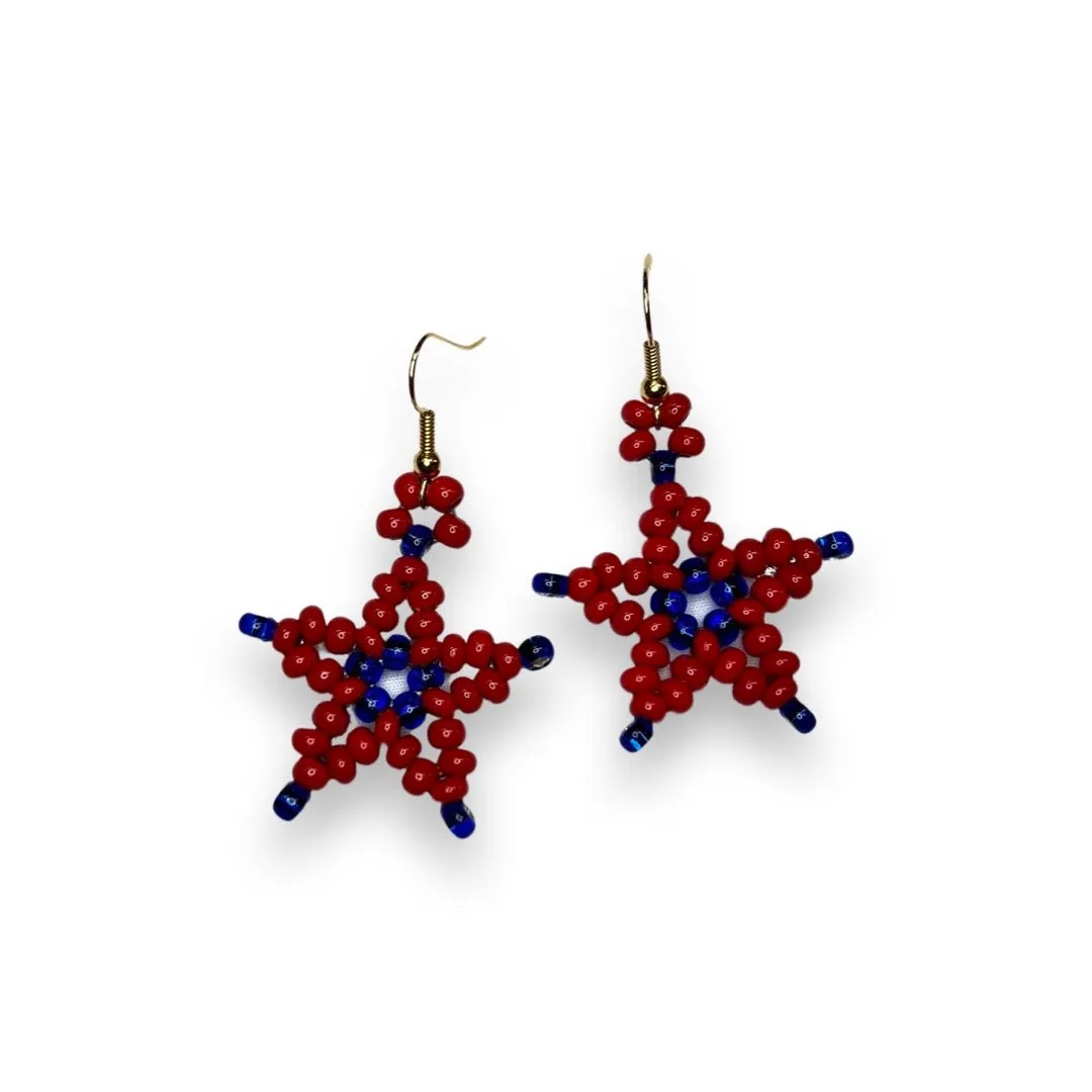 BJ Beaded Star Earrings