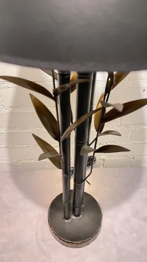 Black Bamboo Lamp Table Lamp with Black Shade