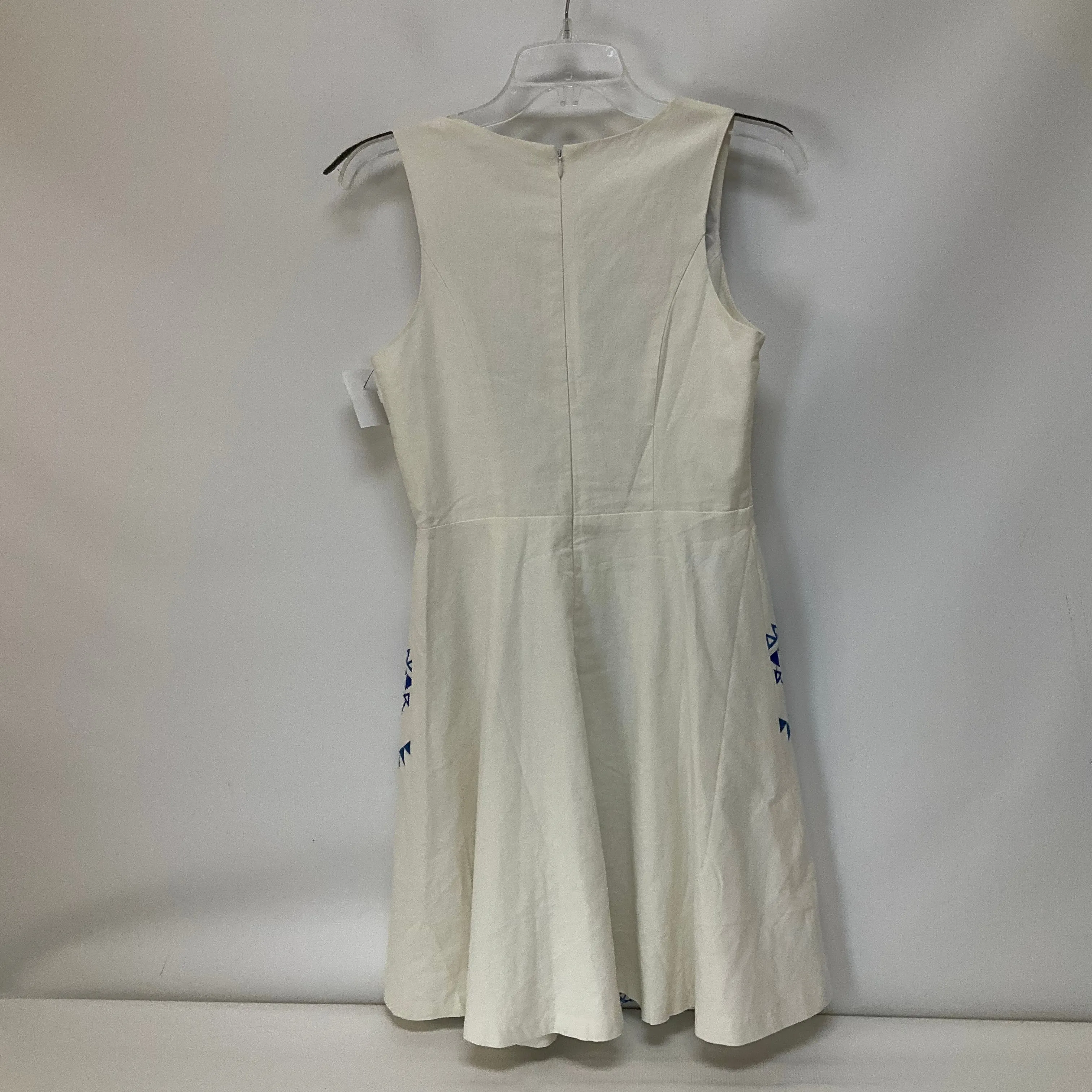 Blue & White Dress Casual Short Cma, Size S