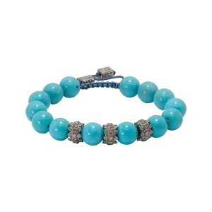 BLUE MAGNESITE PULL BRACELET