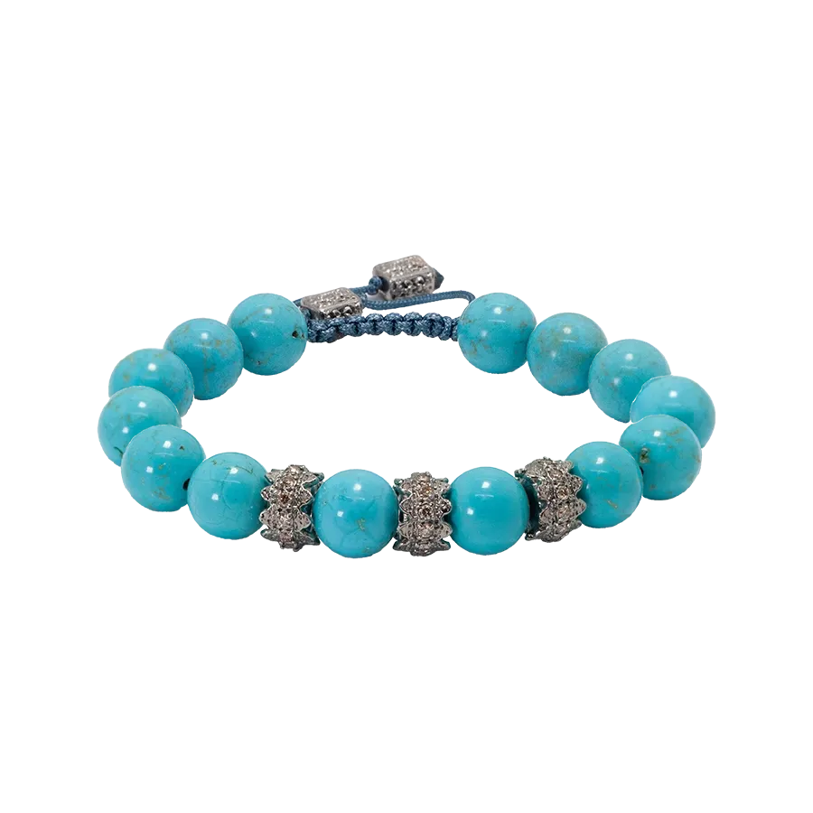 BLUE MAGNESITE PULL BRACELET