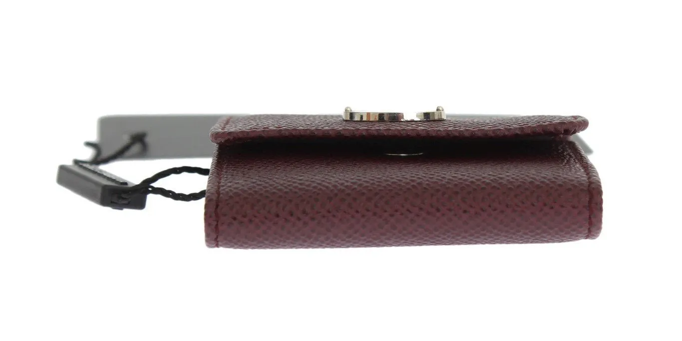 Bordeaux Dauphine Leather Key Wallet