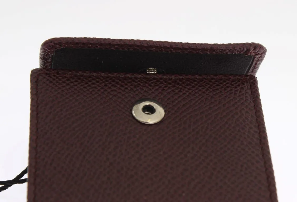 Bordeaux Dauphine Leather Key Wallet