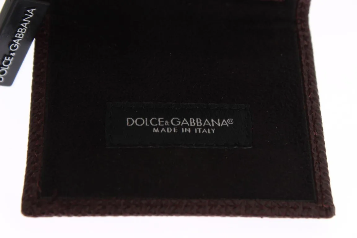 Bordeaux Dauphine Leather Key Wallet