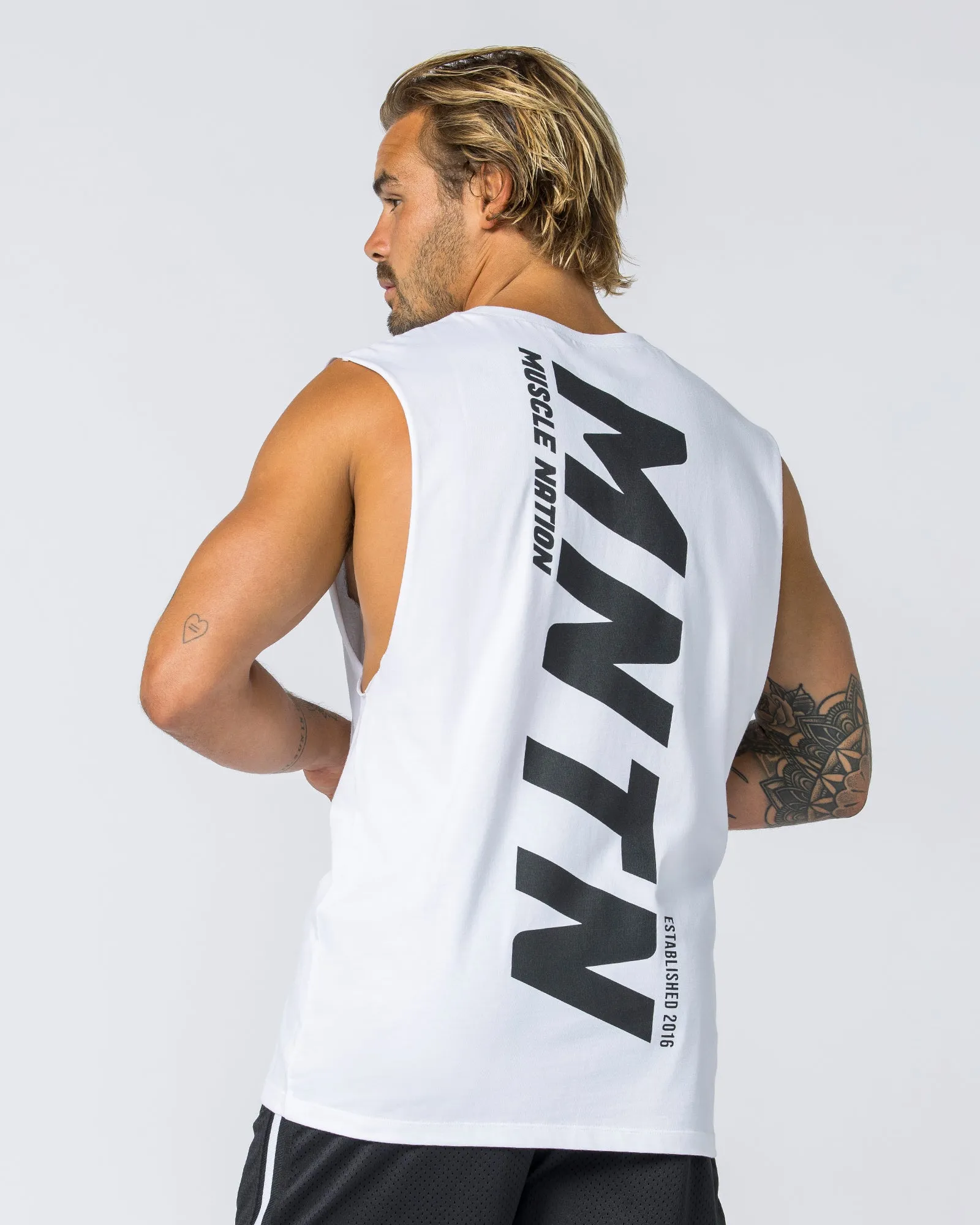 Boxy Vintage Tank - Washed White