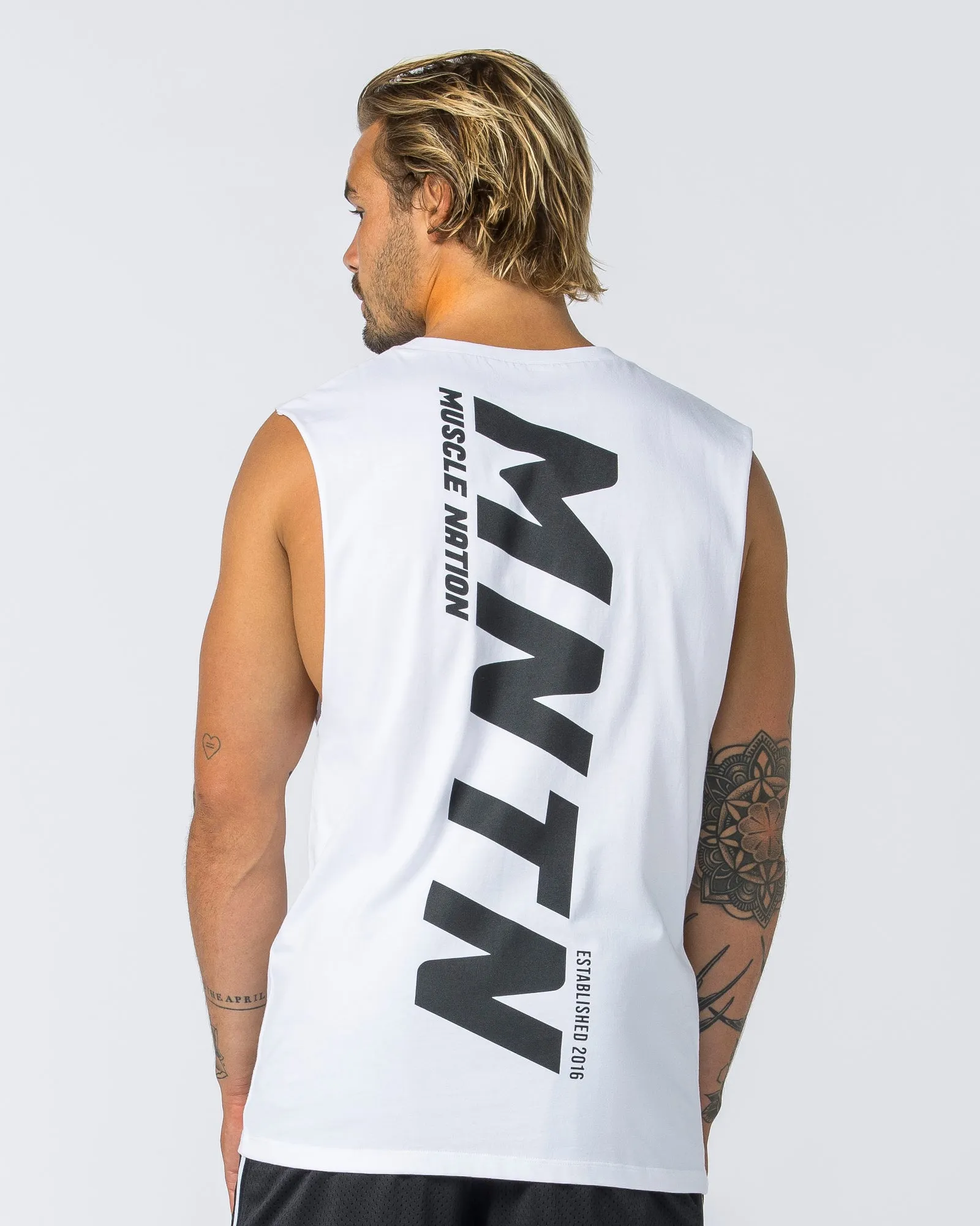 Boxy Vintage Tank - Washed White