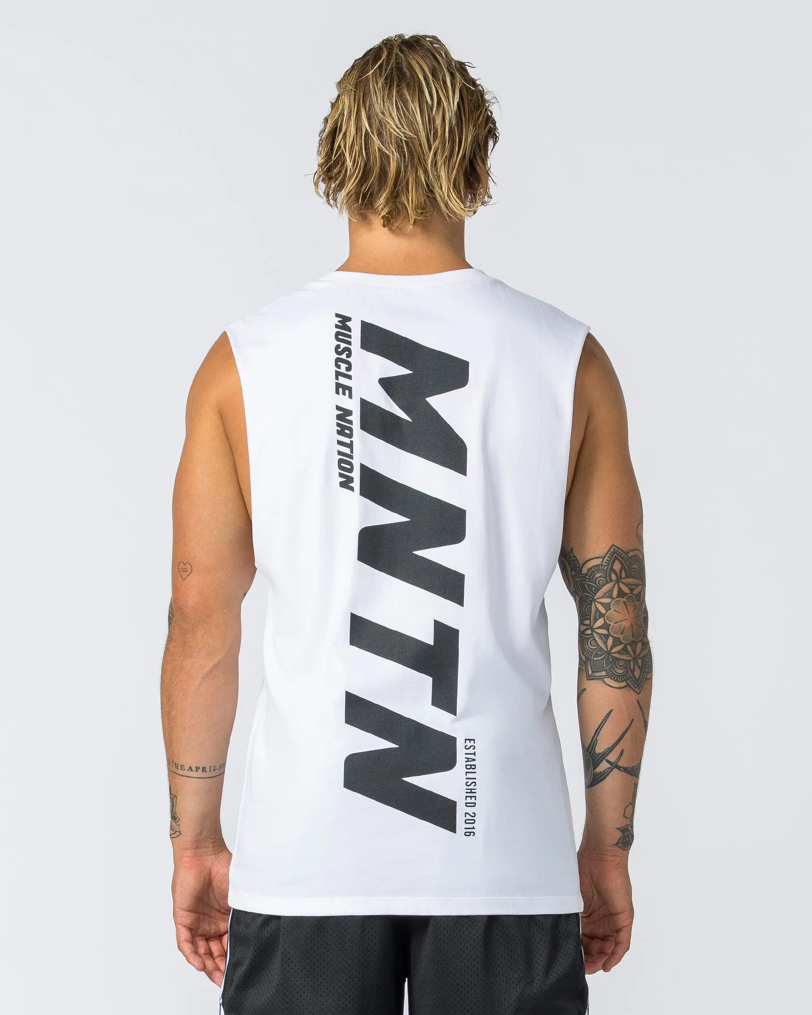 Boxy Vintage Tank - Washed White