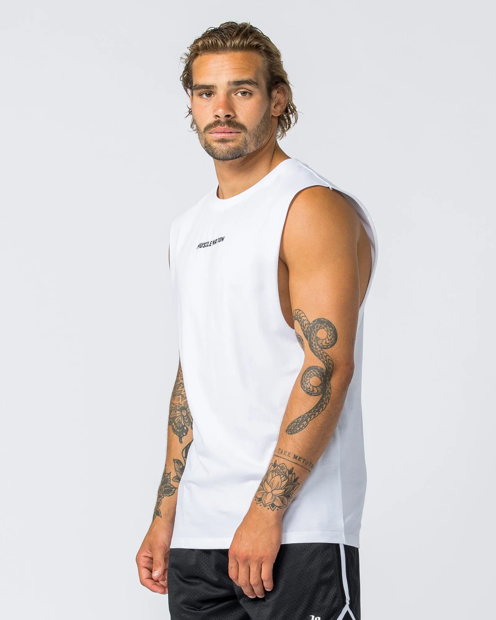 Boxy Vintage Tank - Washed White