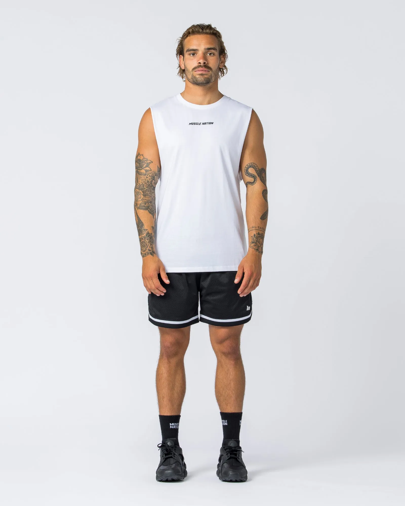Boxy Vintage Tank - Washed White