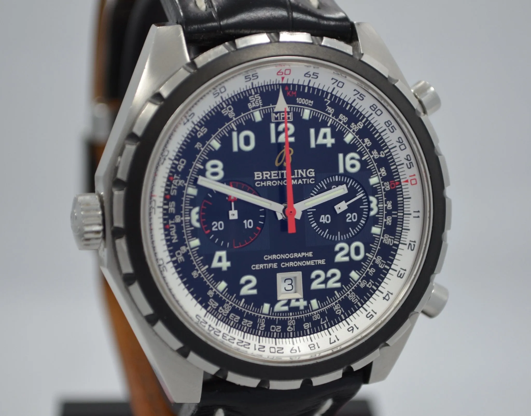 Breitling Chronomatic A22360 Steel 24HR Limited Edition Chronograph Automatic Watch