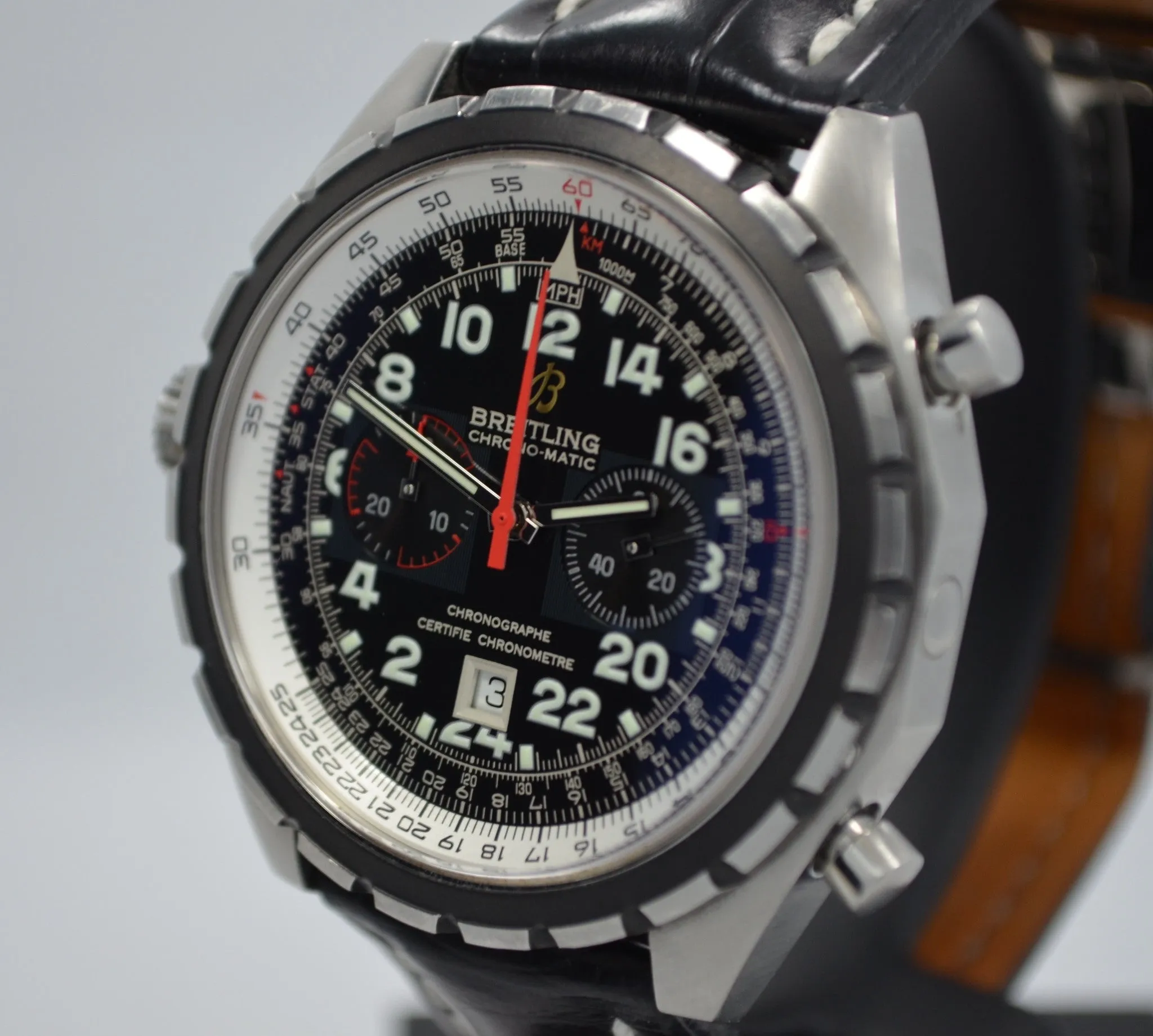 Breitling Chronomatic A22360 Steel 24HR Limited Edition Chronograph Automatic Watch