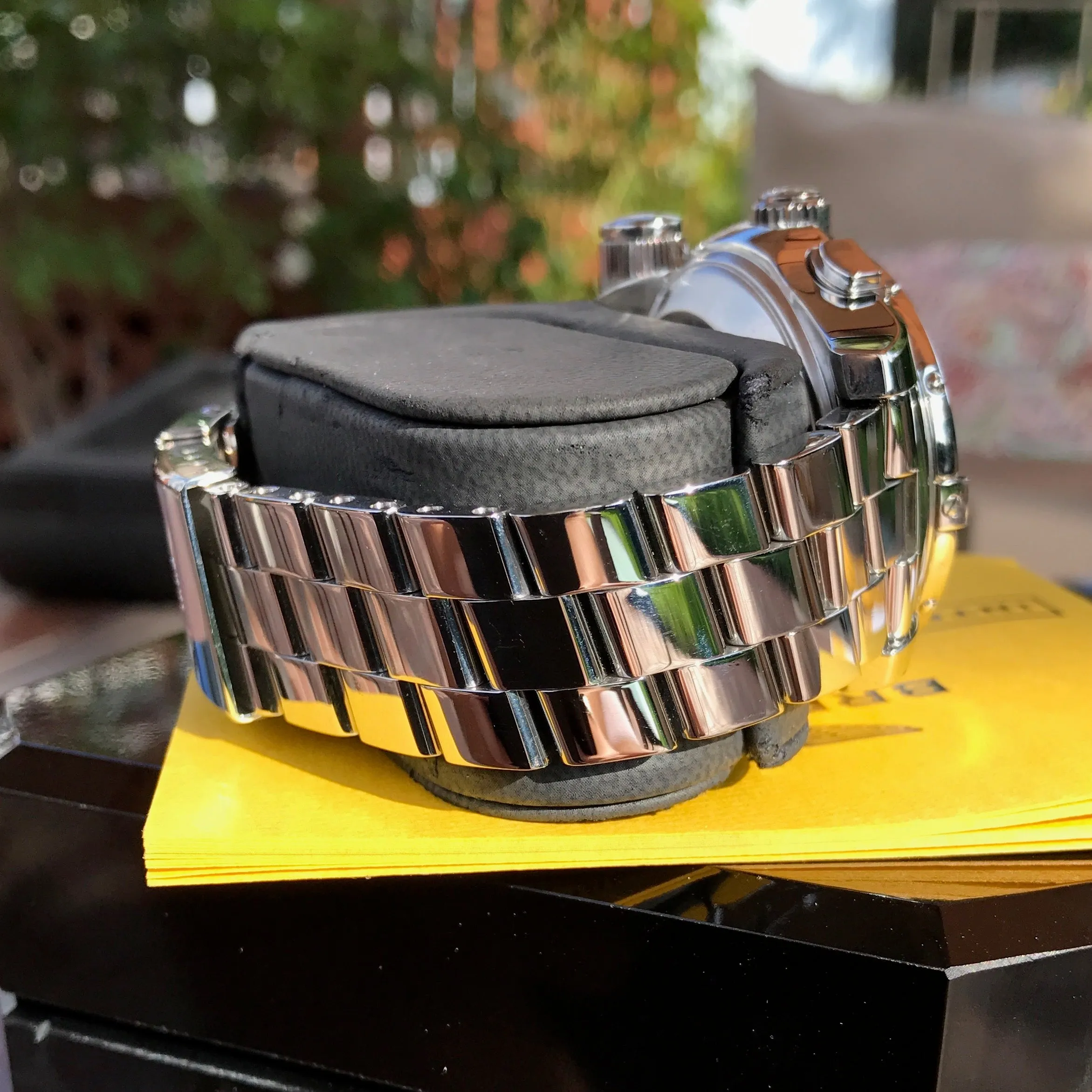 Breitling EMERGENCY MISSION A73322 Stainless Steel Chronograph Aviation Wristwatch Box Papers