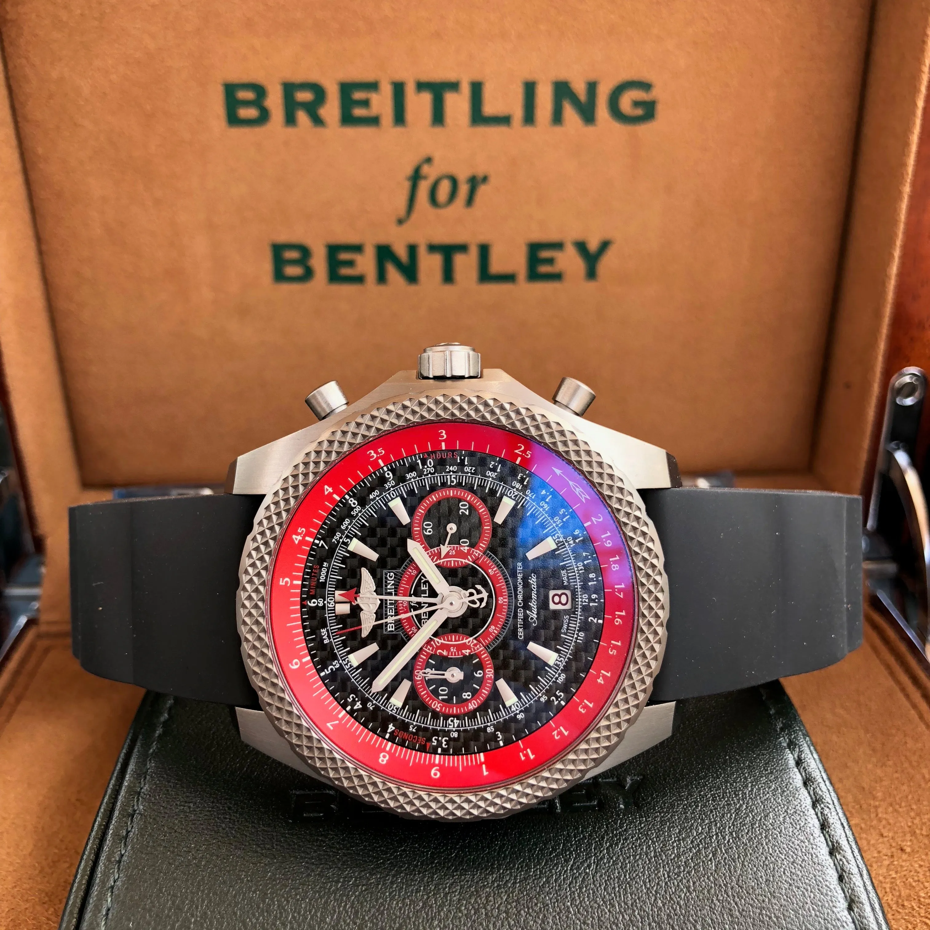 Breitling For Bentley E27365 SuperSport Light Body Titanium Automatic Chronograph Limited Edition Box & Papers
