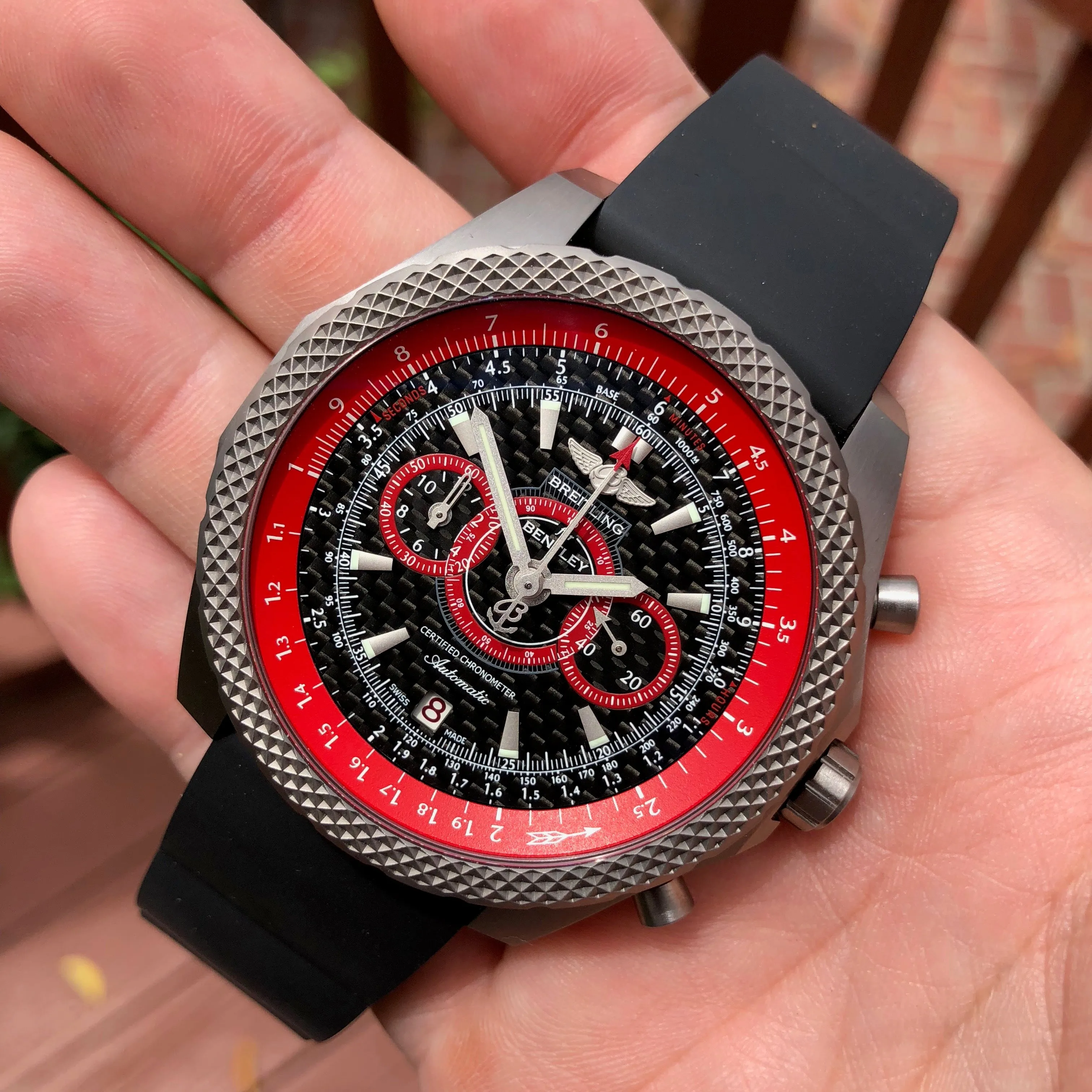 Breitling For Bentley E27365 SuperSport Light Body Titanium Automatic Chronograph Limited Edition Box & Papers