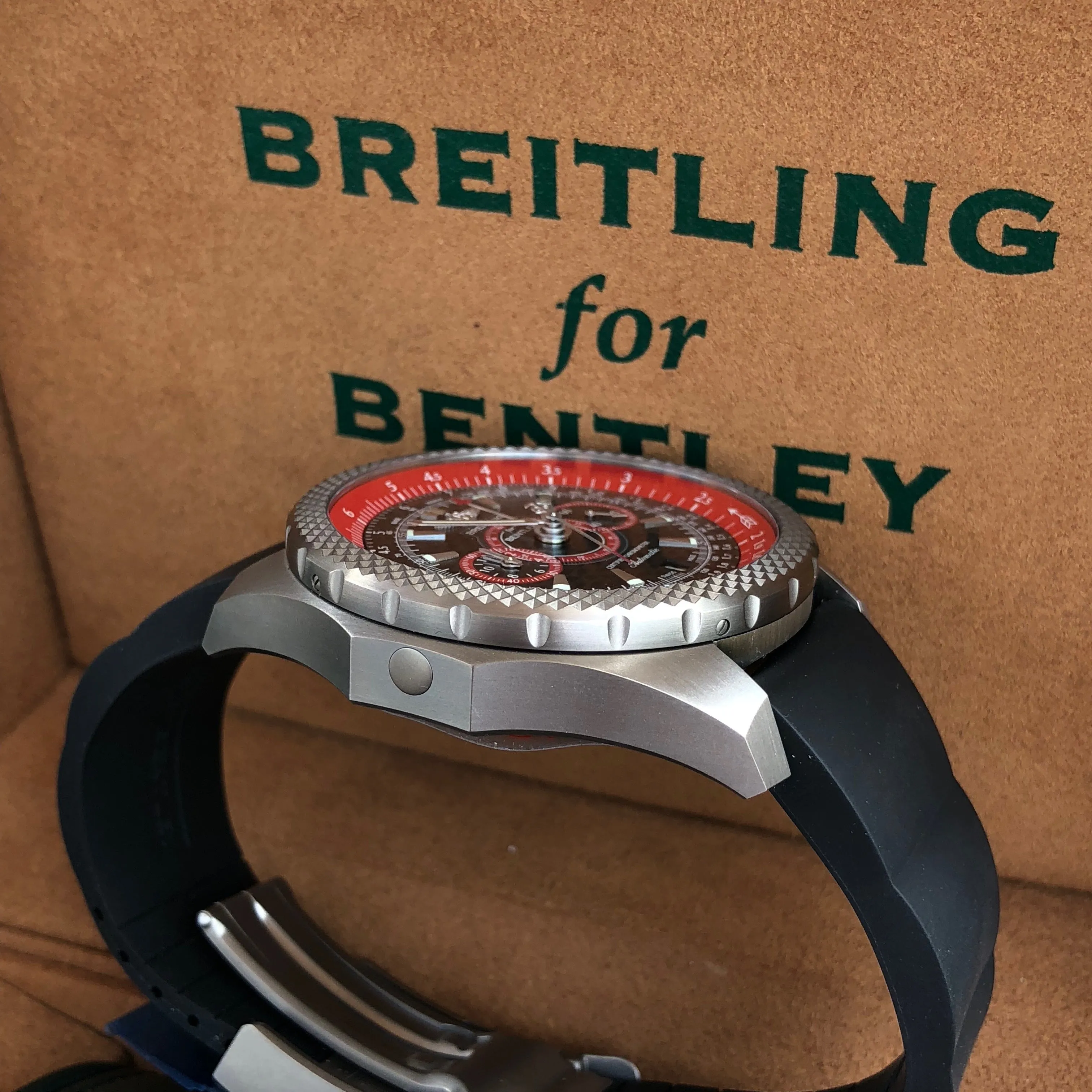 Breitling For Bentley E27365 SuperSport Light Body Titanium Automatic Chronograph Limited Edition Box & Papers