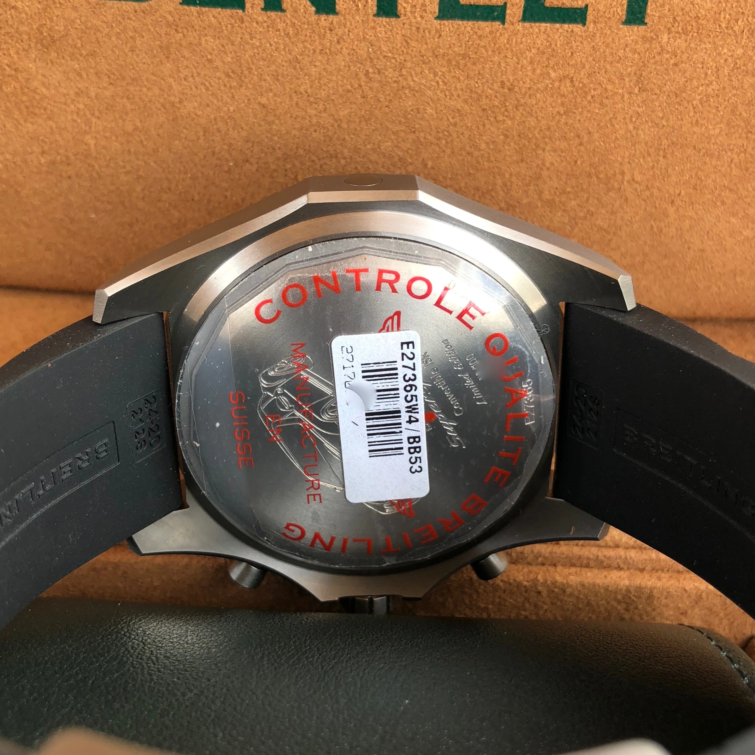 Breitling For Bentley E27365 SuperSport Light Body Titanium Automatic Chronograph Limited Edition Box & Papers