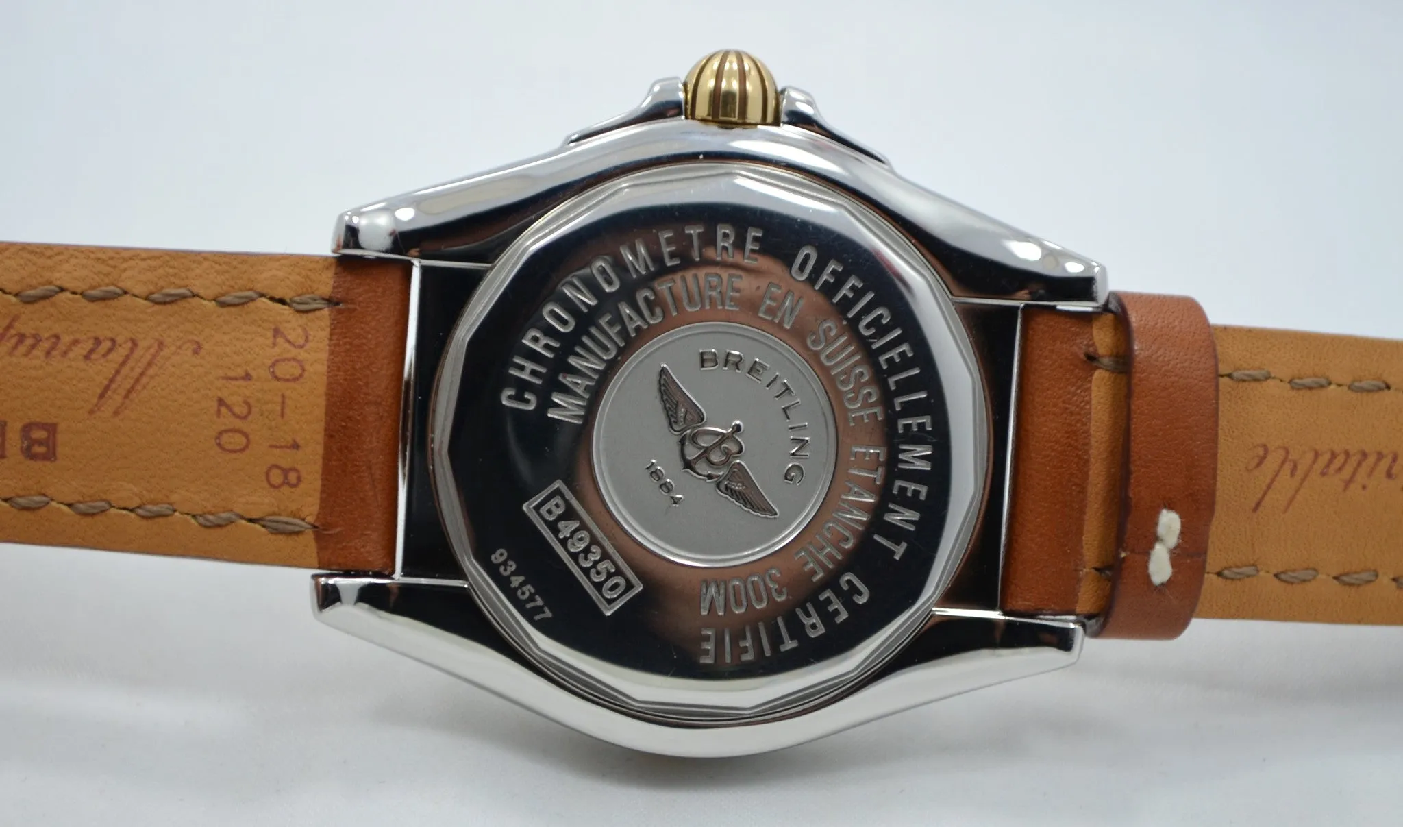 Breitling Galactic 41 B49350 Steel 18K Gold Automatic Chronometer Wristwatch