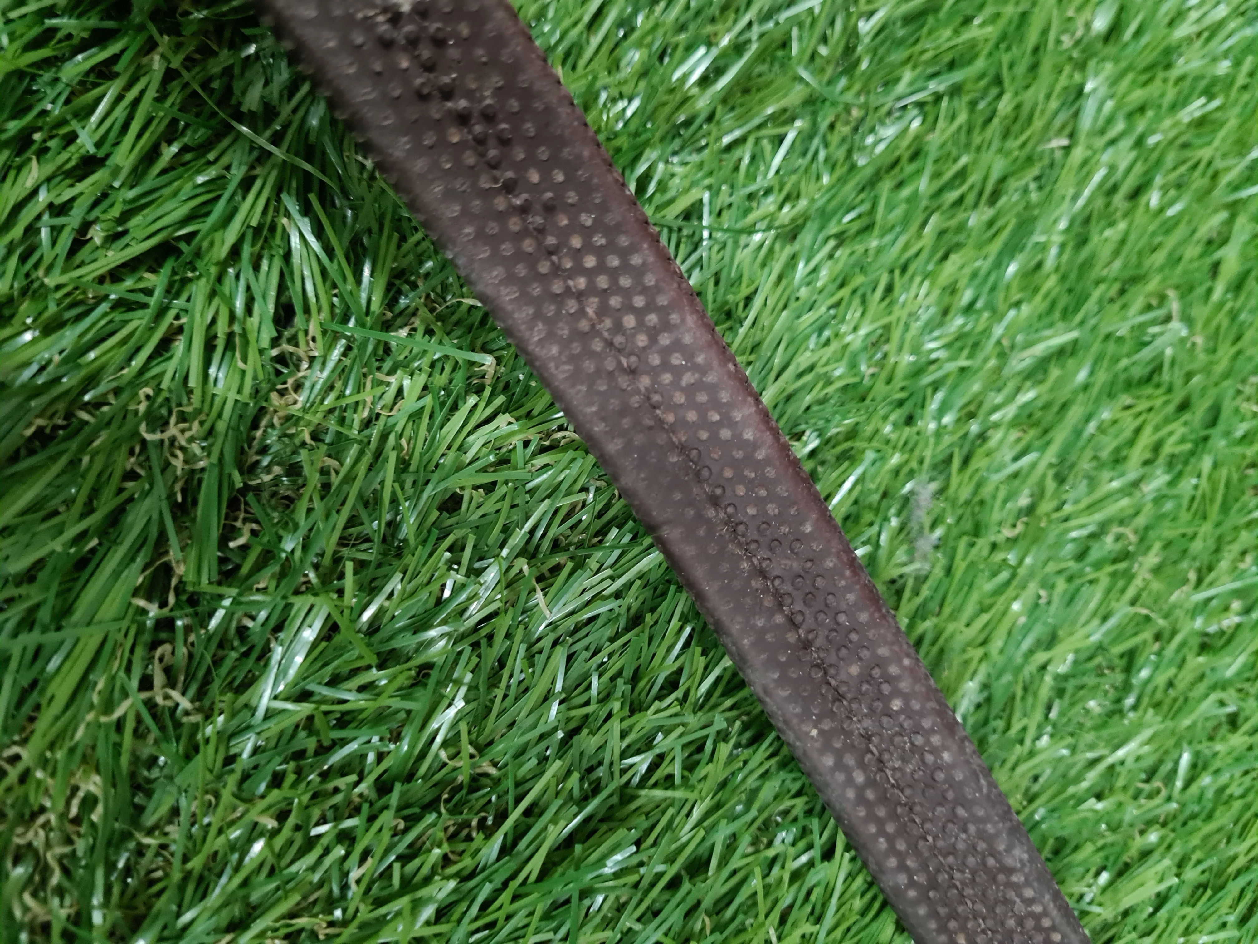Brown rubber grip reins, leather ends, size pony FREE POSTAGE 🟢