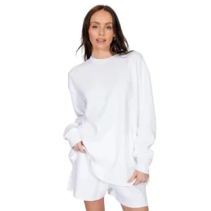 Brunette Waffle Knit Boxy Tee
