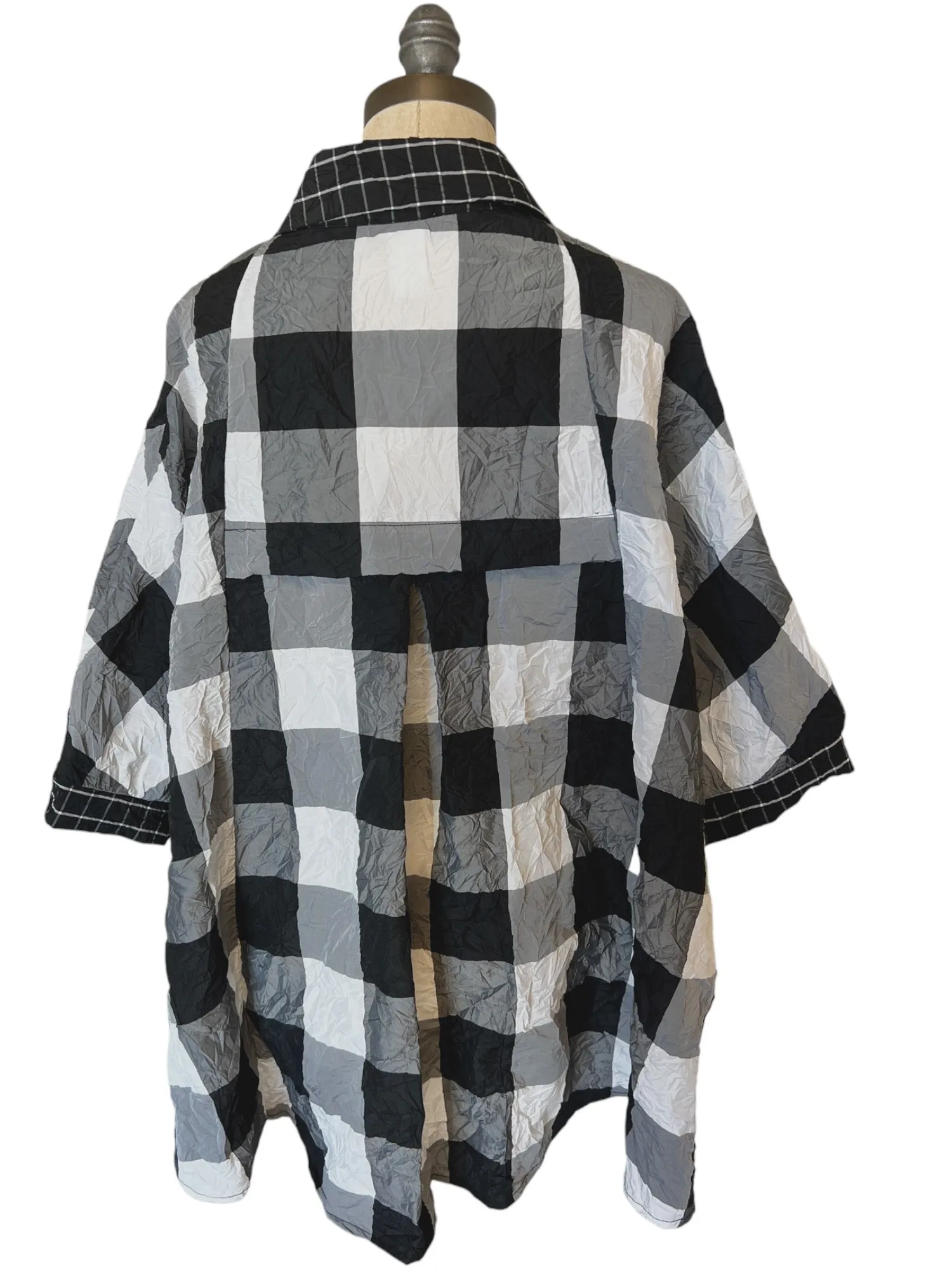 Buffalo Plaid Boxy Button Up