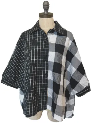 Buffalo Plaid Boxy Button Up
