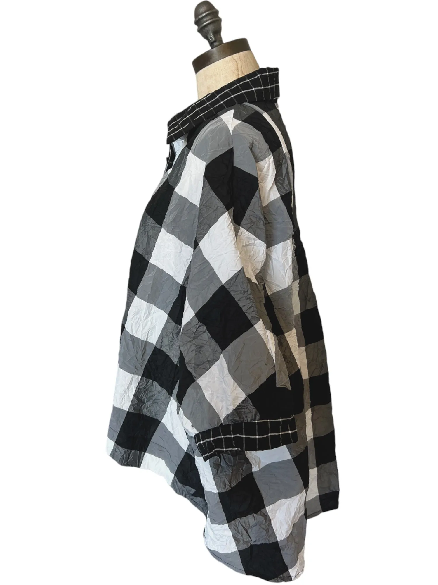 Buffalo Plaid Boxy Button Up