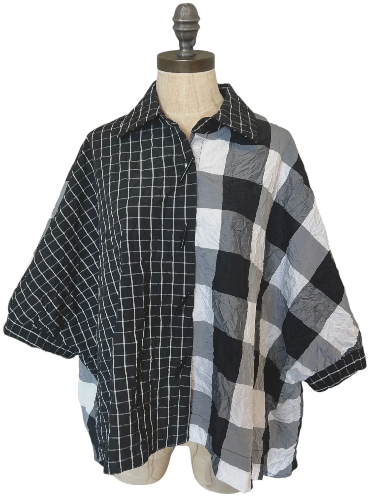 Buffalo Plaid Boxy Button Up