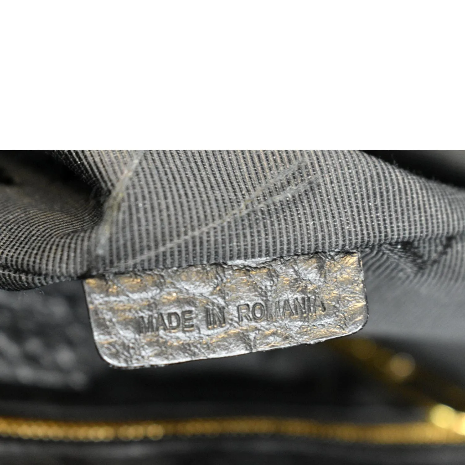 BURBERRY Dewsbury Medium Grain Check Embossed Tote Bag Black
