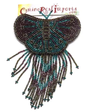 BUTTERFLY BEADED HAIR BARRETTE GHB005