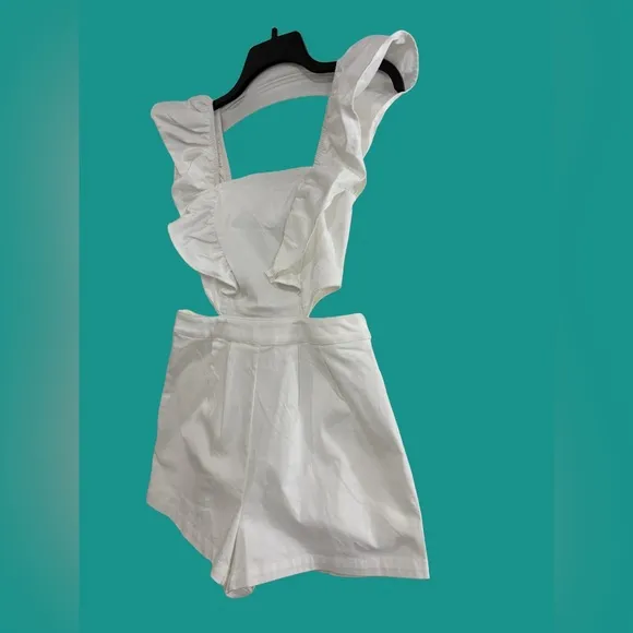 Butterfly Breeze Shorts Romper, NWT