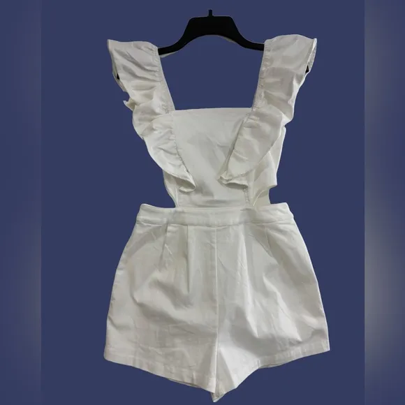 Butterfly Breeze Shorts Romper, NWT