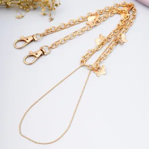 Butterfly Layered Cable Ball Belly Chain