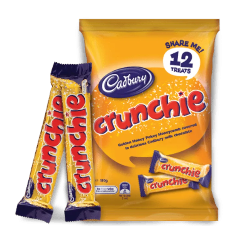 Cadbury Crunchie Bars - pack of 12