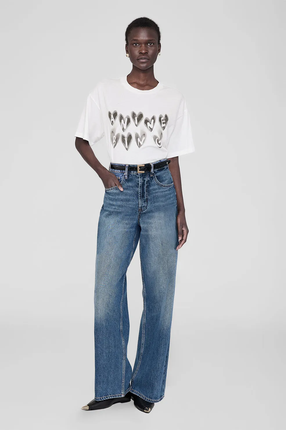 Cade Tee Hearts - Ivory