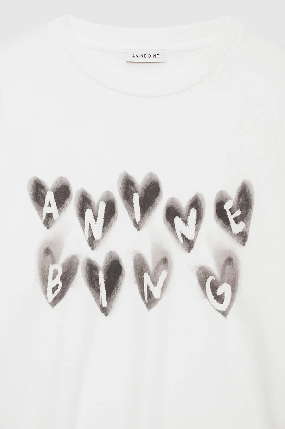 Cade Tee Hearts - Ivory