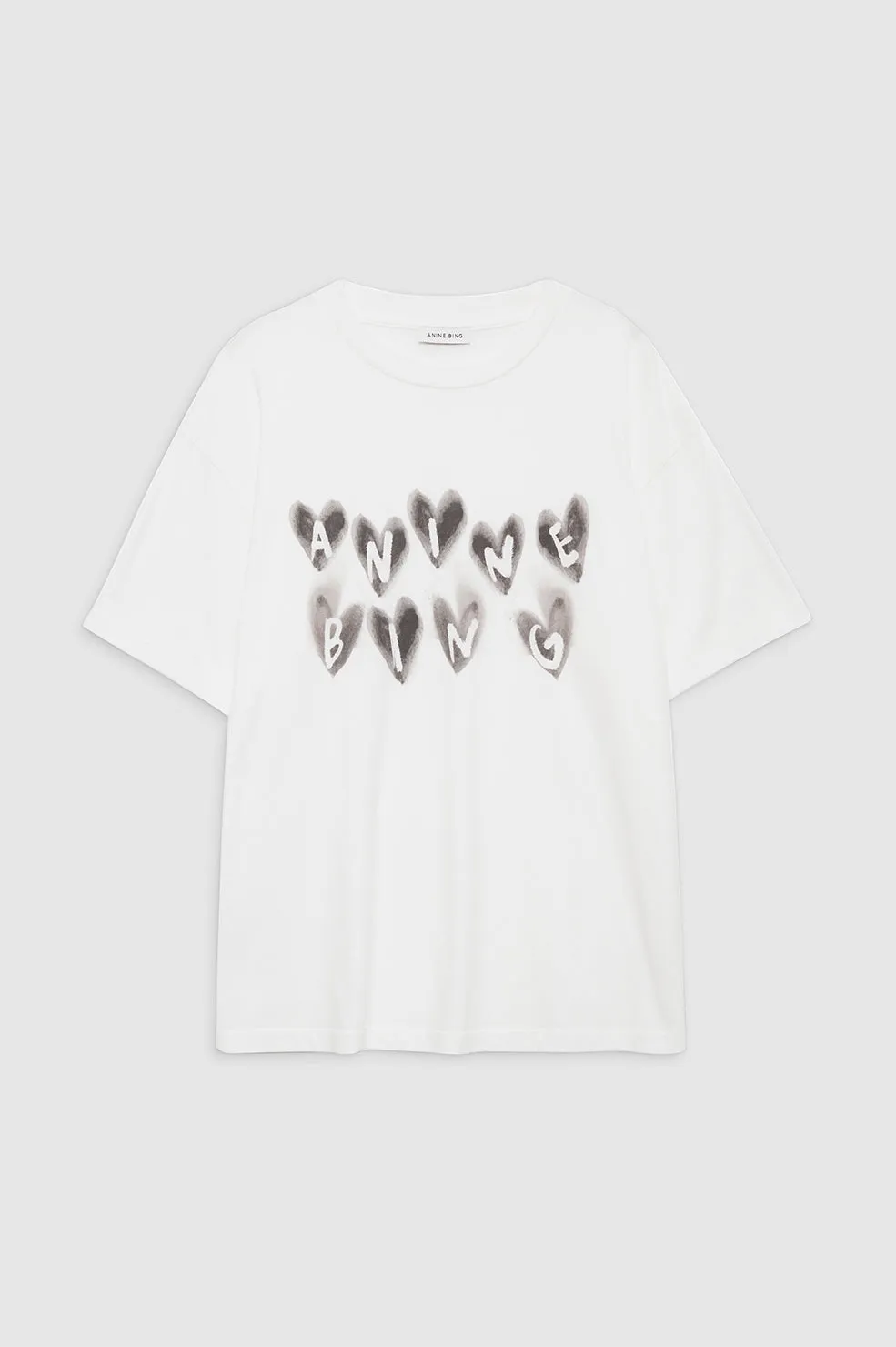 Cade Tee Hearts - Ivory
