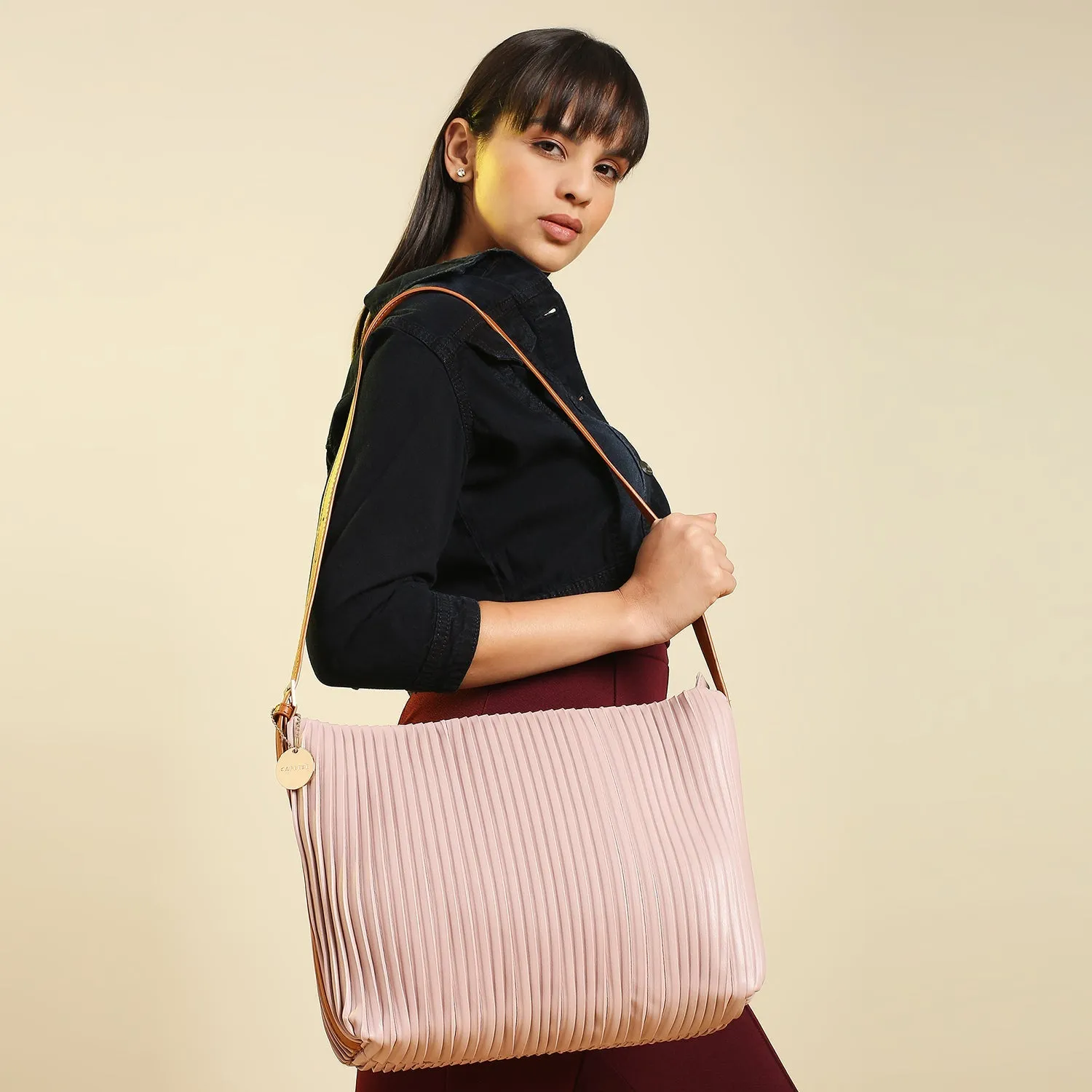 Caprese Diana Large Blush Hobo Bag