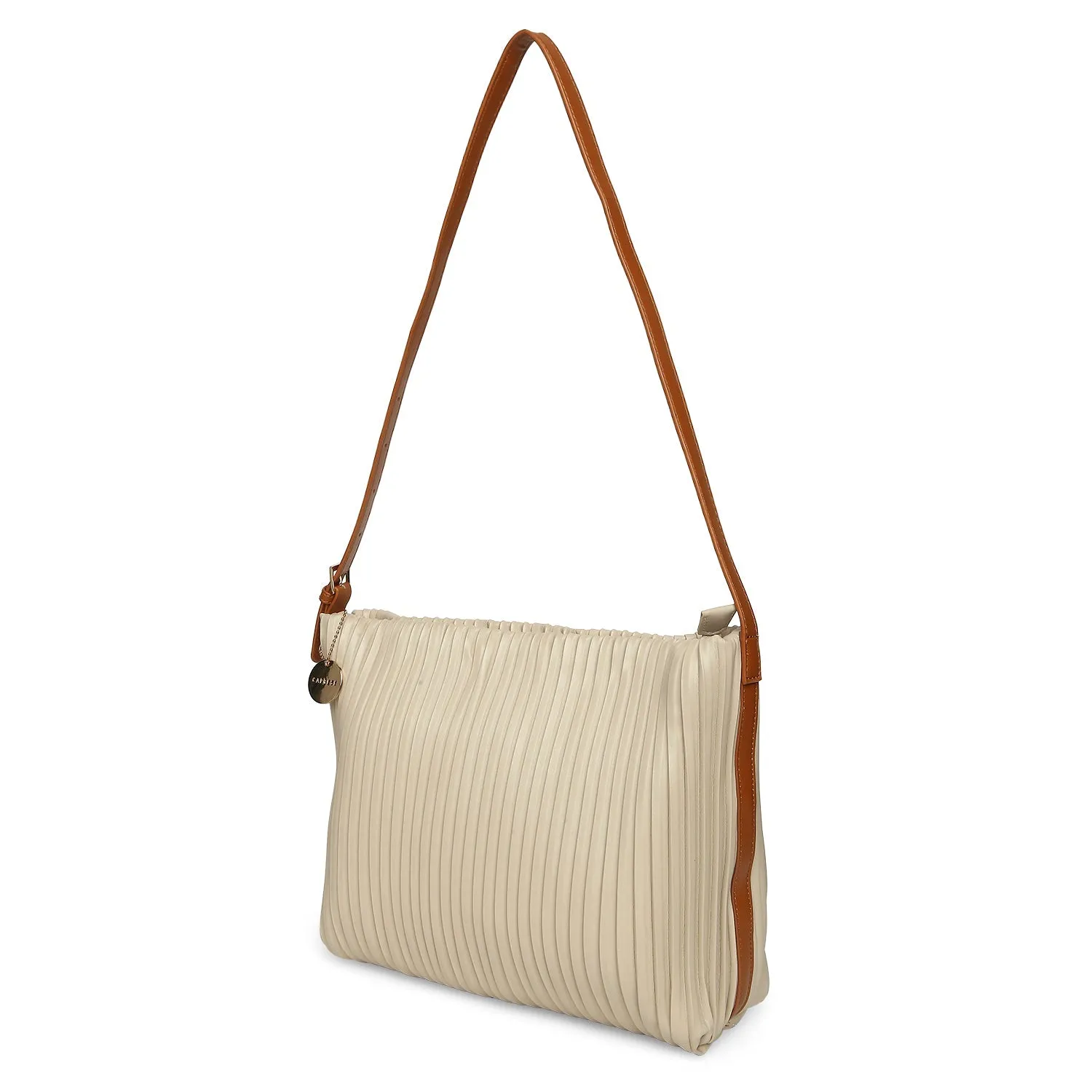Caprese Diana Large Cream Hobo Bag