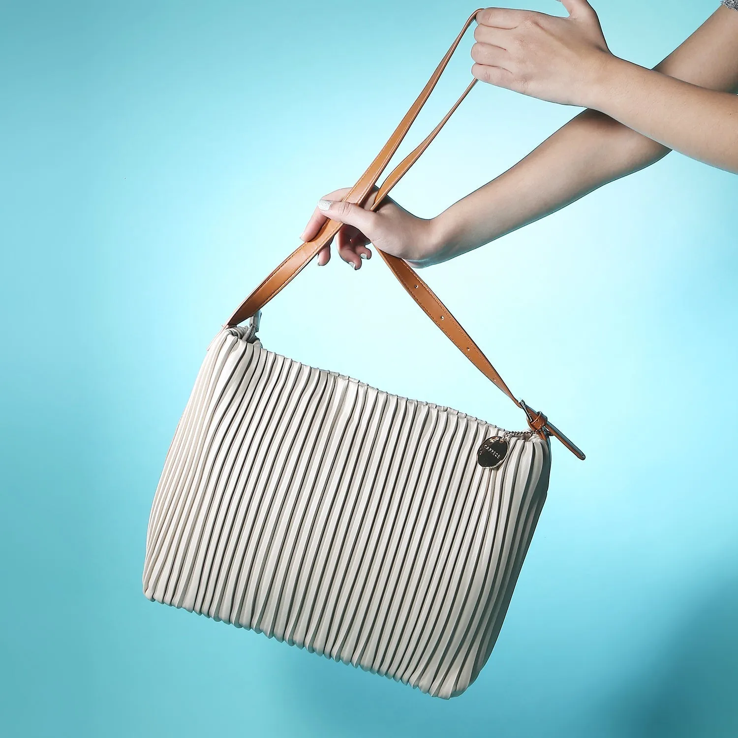 Caprese Diana Large Cream Hobo Bag