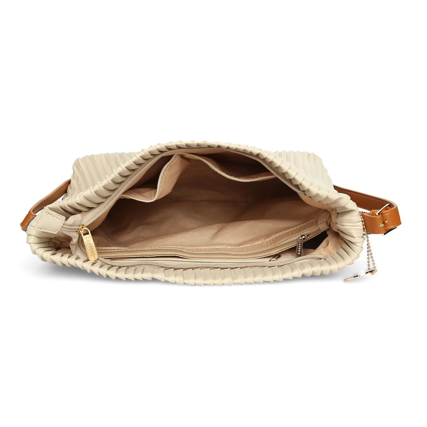 Caprese Diana Large Cream Hobo Bag