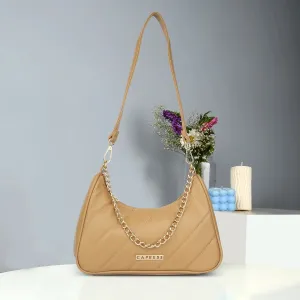 Caprese Karina Medium Almond Hobo Bag