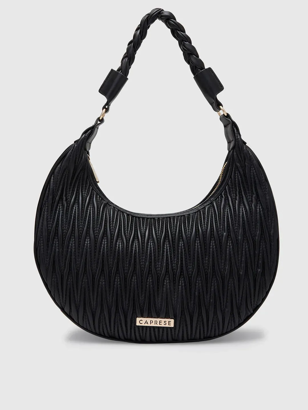 Caprese Mareeya Medium Black Hobo Bag