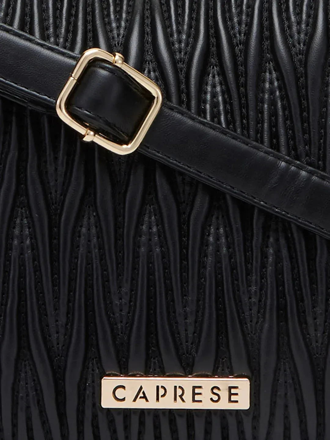 Caprese Mareeya Medium Black Hobo Bag