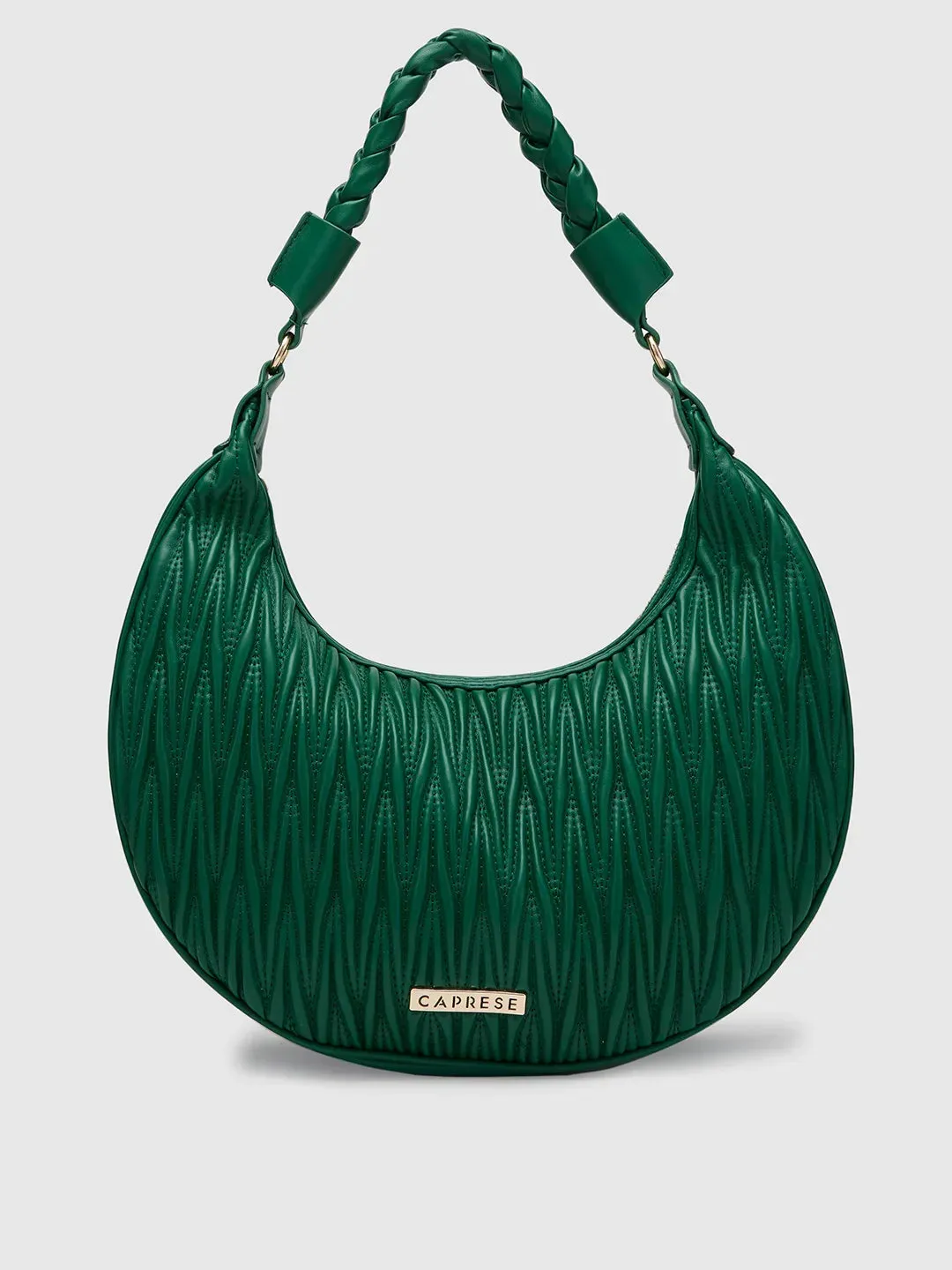 Caprese Mareeya Medium Olive Hobo Bag