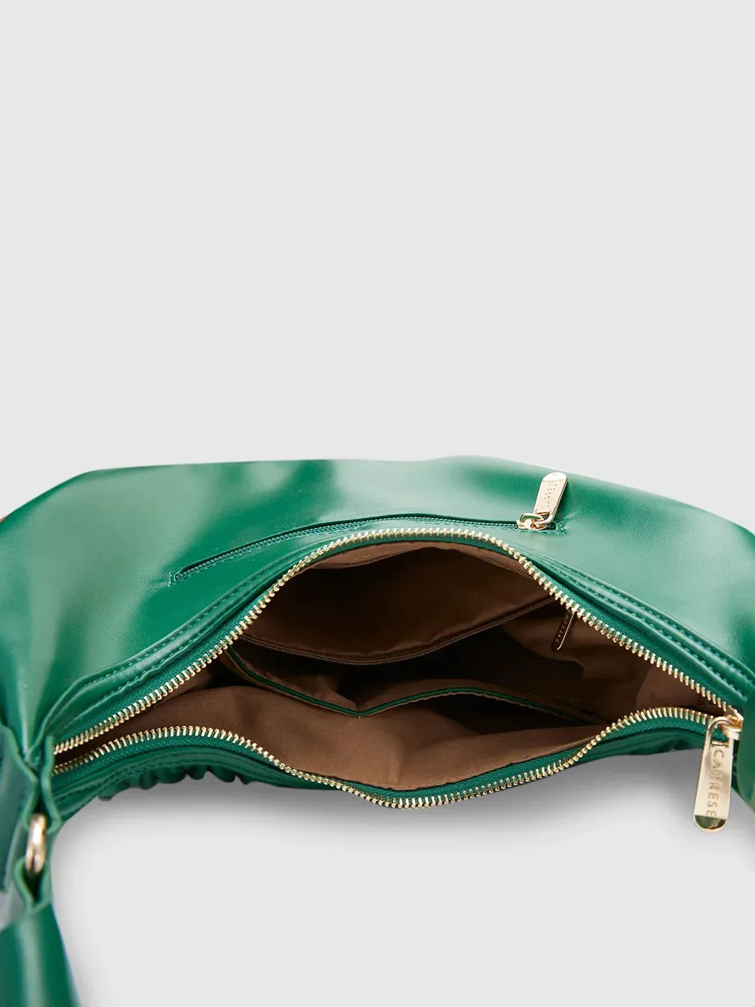 Caprese Mareeya Medium Olive Hobo Bag