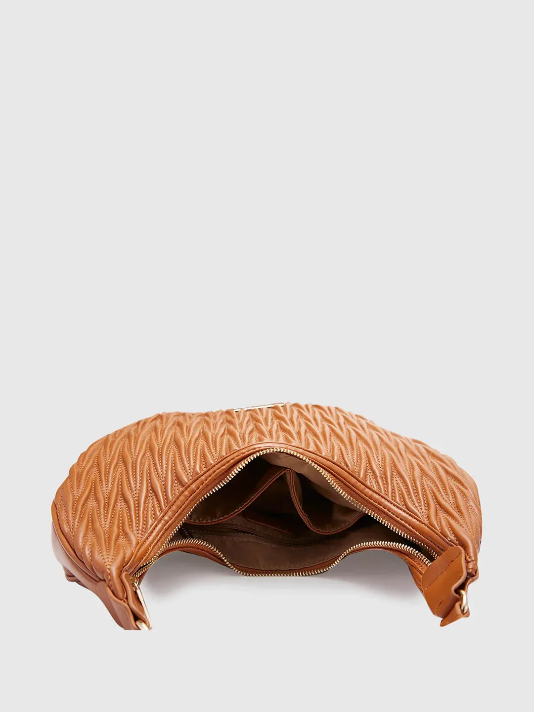 Caprese Mareeya Medium Tan Hobo Bag
