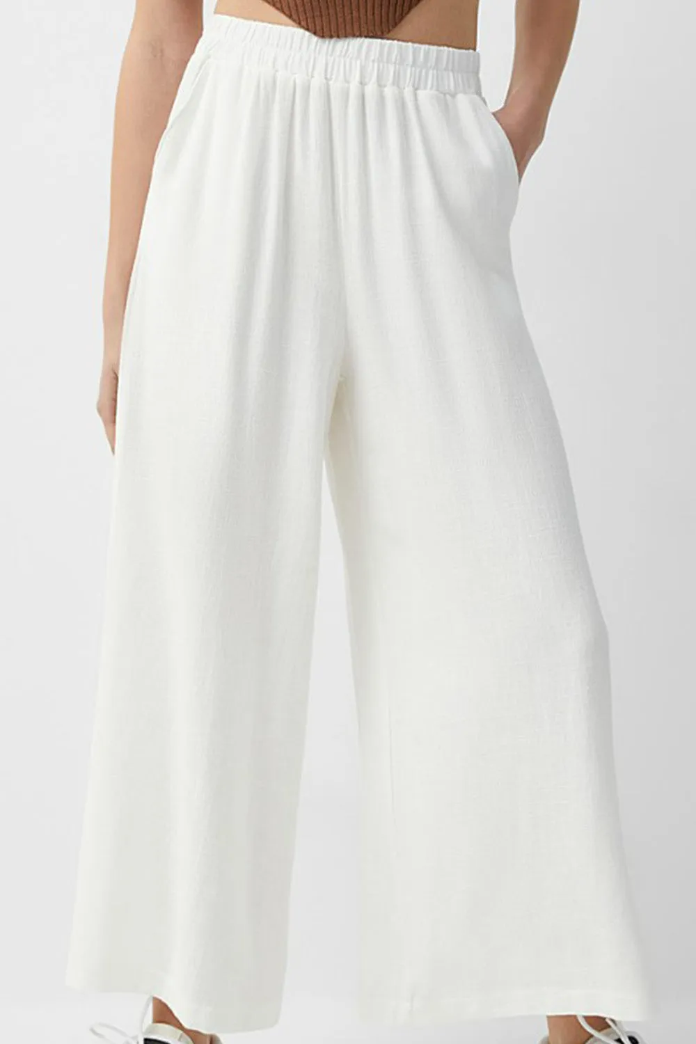 Captivating White Trouser