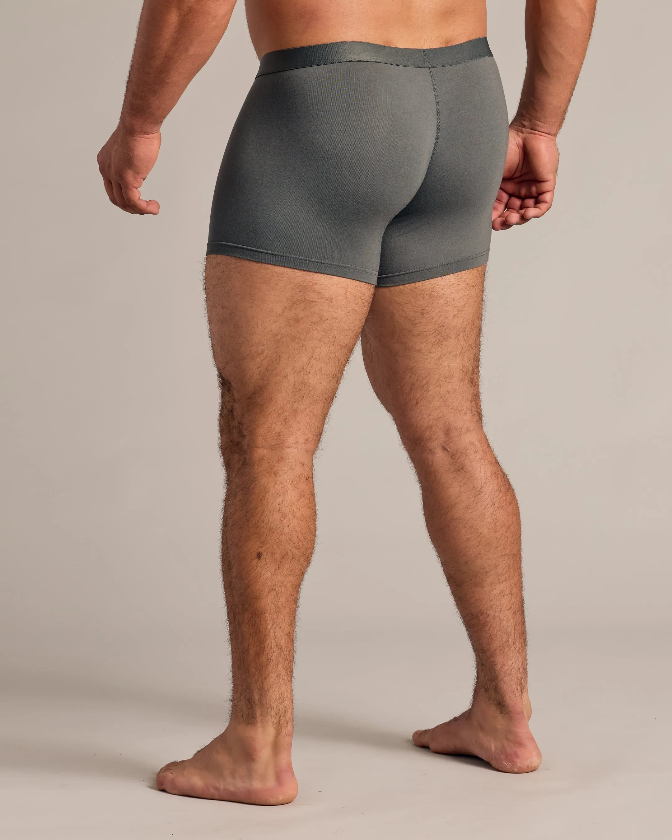 Carbon Boxer Trunks W/ Fly 6-Pack